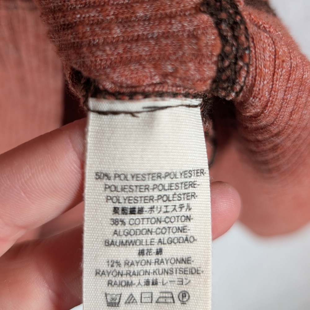 Free People Women's Rust Sweater Oversize Up To Medium - Picture 5 of 5